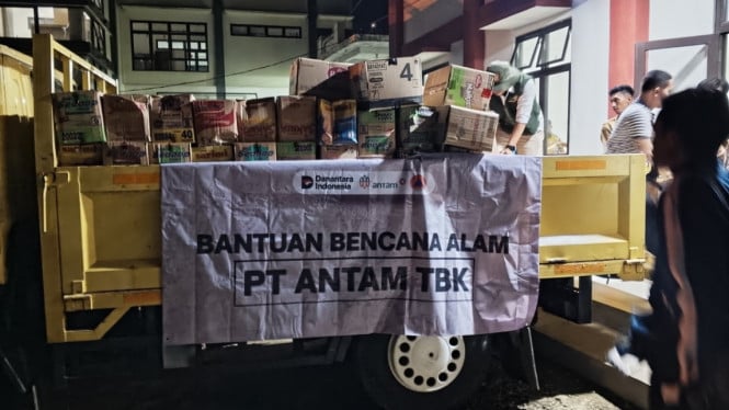 Kolaborasi PT Antam Tbk Pongkor dan Media, Pemcam Cigudeg Apresiasi Penyaluran Bantuan Korban Bencana Banjir