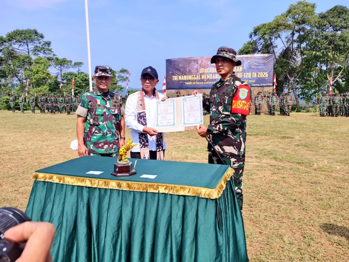 Upacara Pembukaan TMMD yang ke 128 Tahun anggaran 2026  di kecamatan Cigudeg