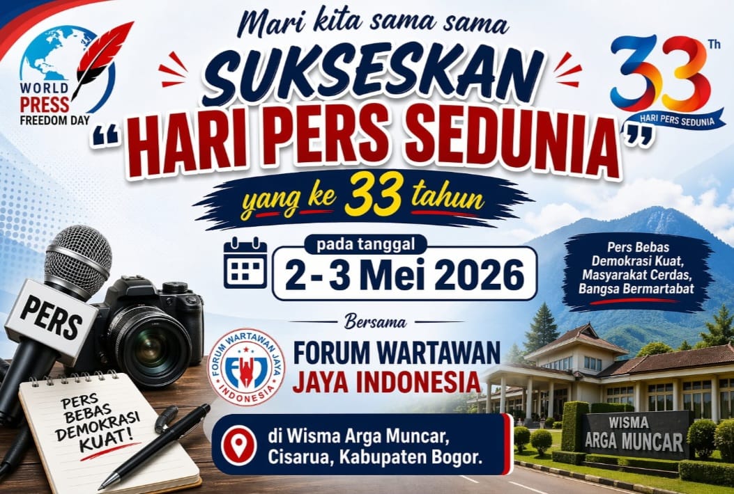 Kibarkan Kebebasan Pers, FWJ Indonesia Bersama WPO Akan Gelar Hari Pers Sedunia