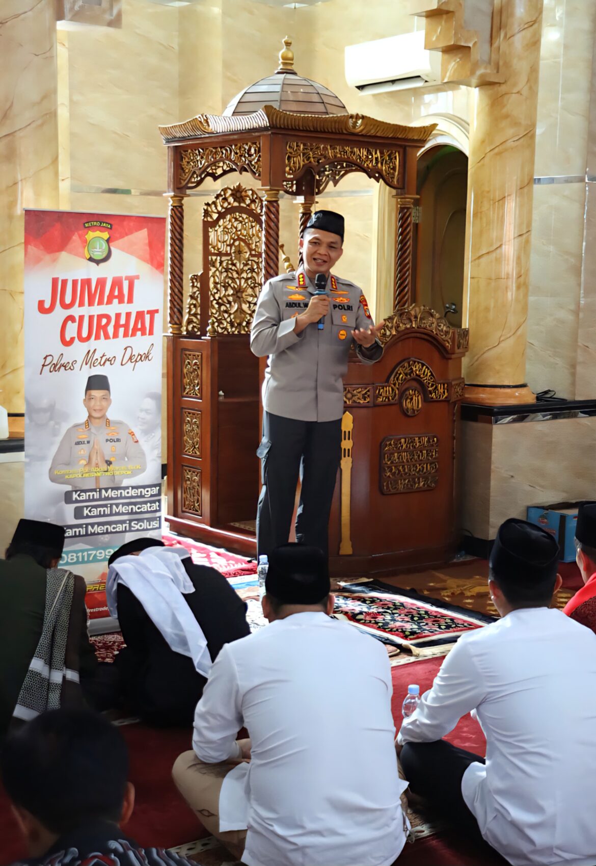 Kapolres Metro Depok Gelar “Jumling” dan Jum’at Curhat, Serap Aspirasi Warga di Bojonggede