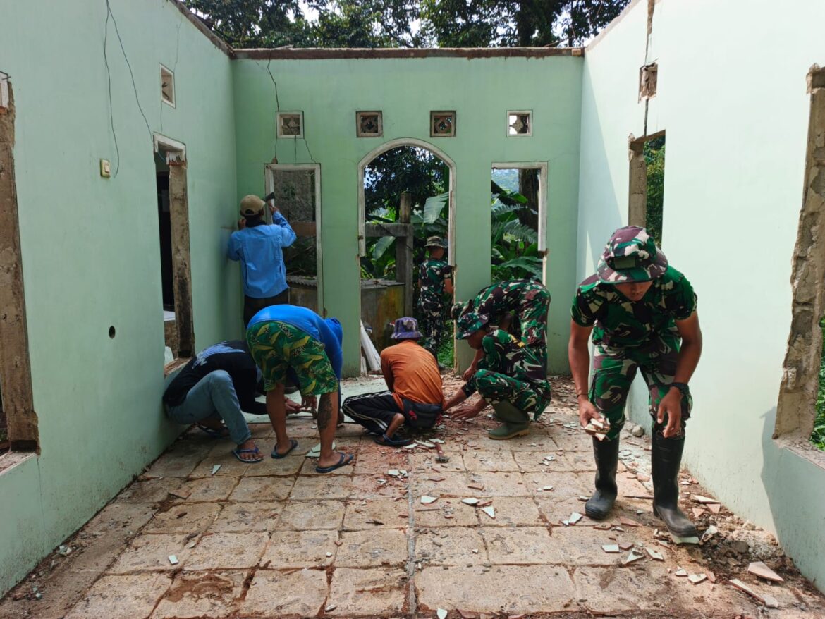 Kodim 0621 Kabupaten dan Masyarakat Cigudeg Kolaborasi Tuntaskan Infrastruktur Strategis melalui TMMD