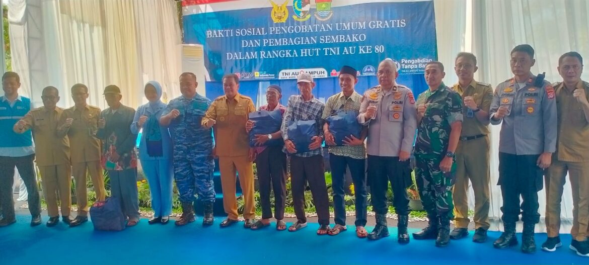 Polsek Mauk Hadiri Bakti Sosial HUT ke-80 TNI AU di Satradar 401 Tanjungkait