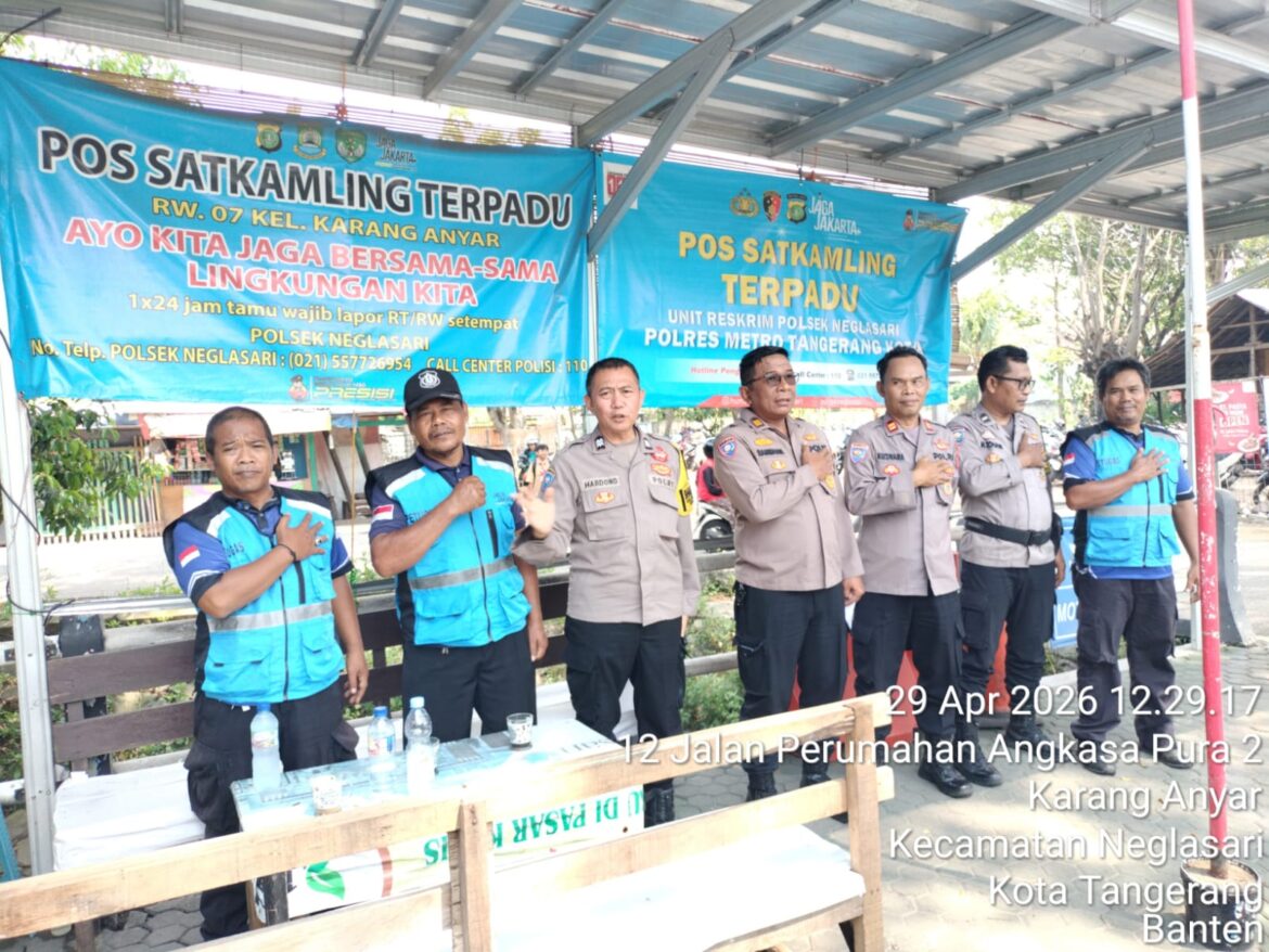 Polres Metro Tangerang Kota Nilai Pos Satkamling, Dorong Keamanan Lingkungan Berbasis Warga