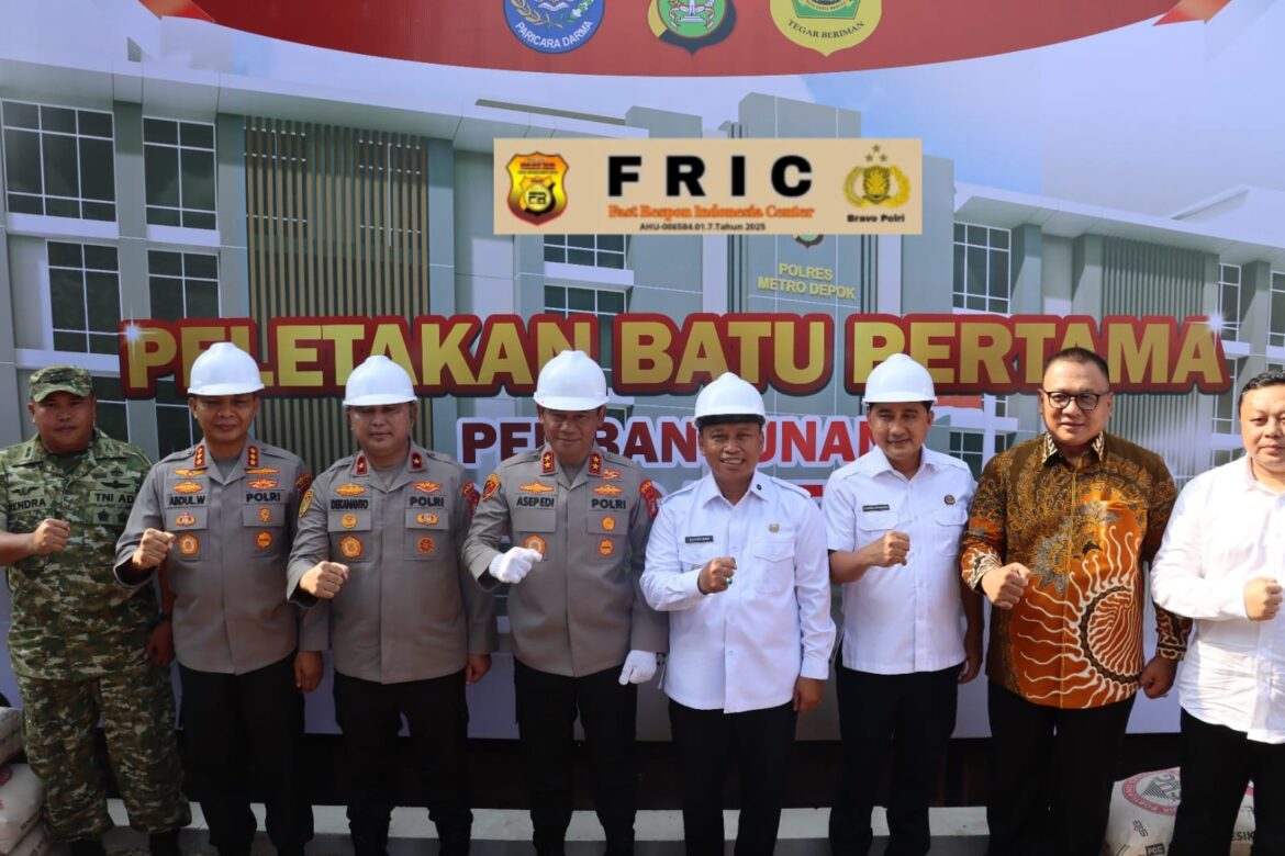Kapolda Metro Jaya Irjen Pol Asep Edi Suheri Melaksanakan Peletakan Batu Pertama Pembangunan Markas Komando Polres Metro Depok