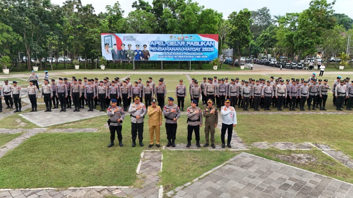 Polresta Tangerang Gelar Apel Pasukan May Day, Siaga Jaga Kondusivitas Wilayah