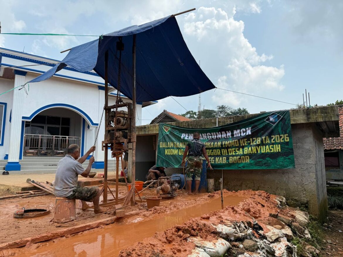 Kodim 0621/Kabupaten Bogor Kokohkan Sinergitas Lewat Program TMMD ke-128 di Kecamatan Cigudeg
