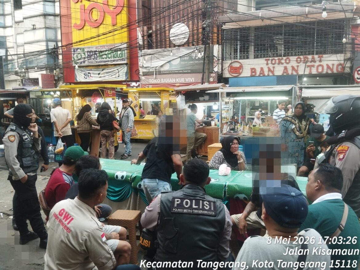 Polsek Tangerang Amankan 3 Pelaku Pengeroyokan di Pasar Lama, Satu Masih Buron