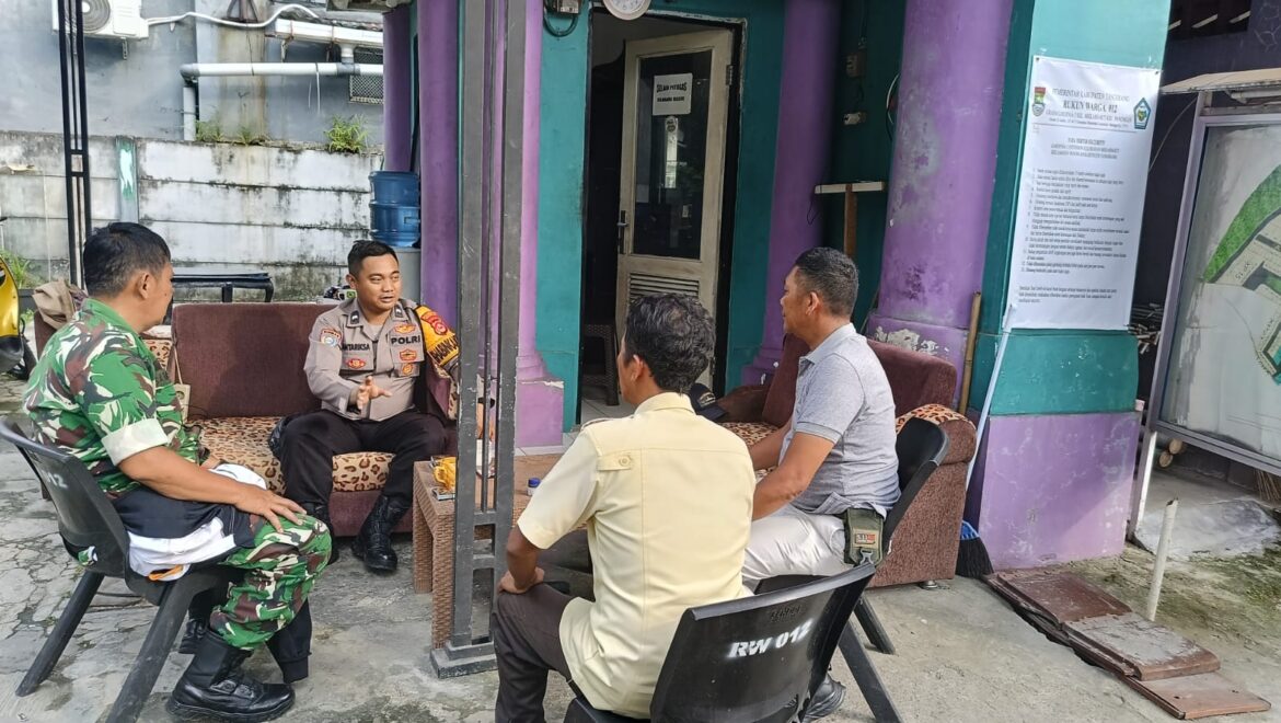 Program Poliran, Bhabinkamtibmas Mekar Bakti Berikan Motivasi kepada Warga di Citra Raya