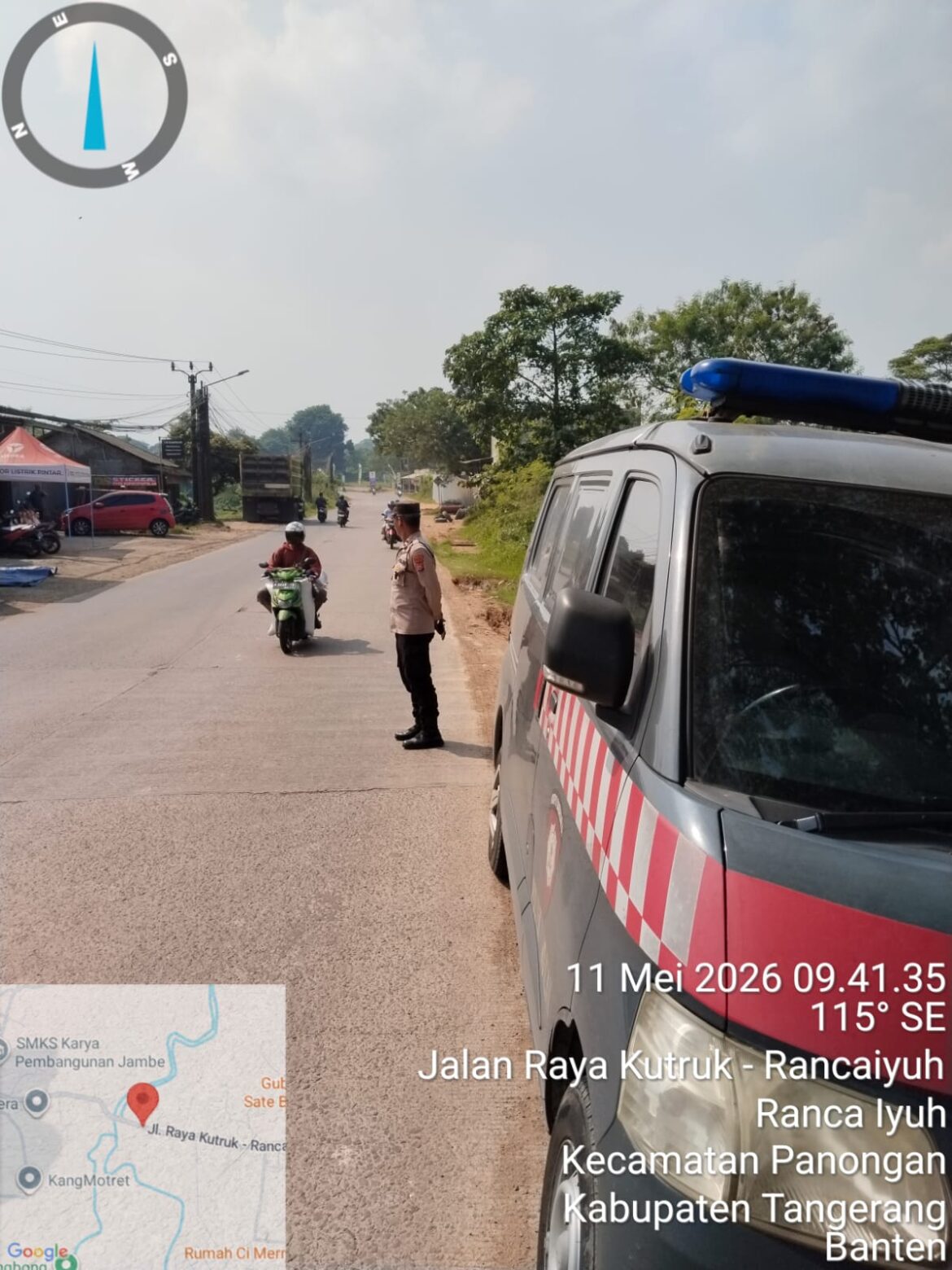 Polsek Panongan Intensifkan Patroli Mobile Antisipasi Guankamtibmas di Wilayah Perbatasan