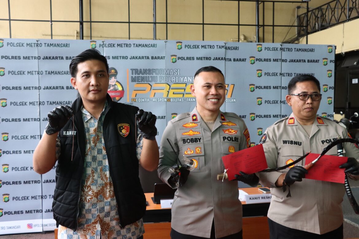 Polsek Metro Tamansari Bongkar Sindikat Jambret Bersenjata Tajam, Enam Pelaku Diamankan