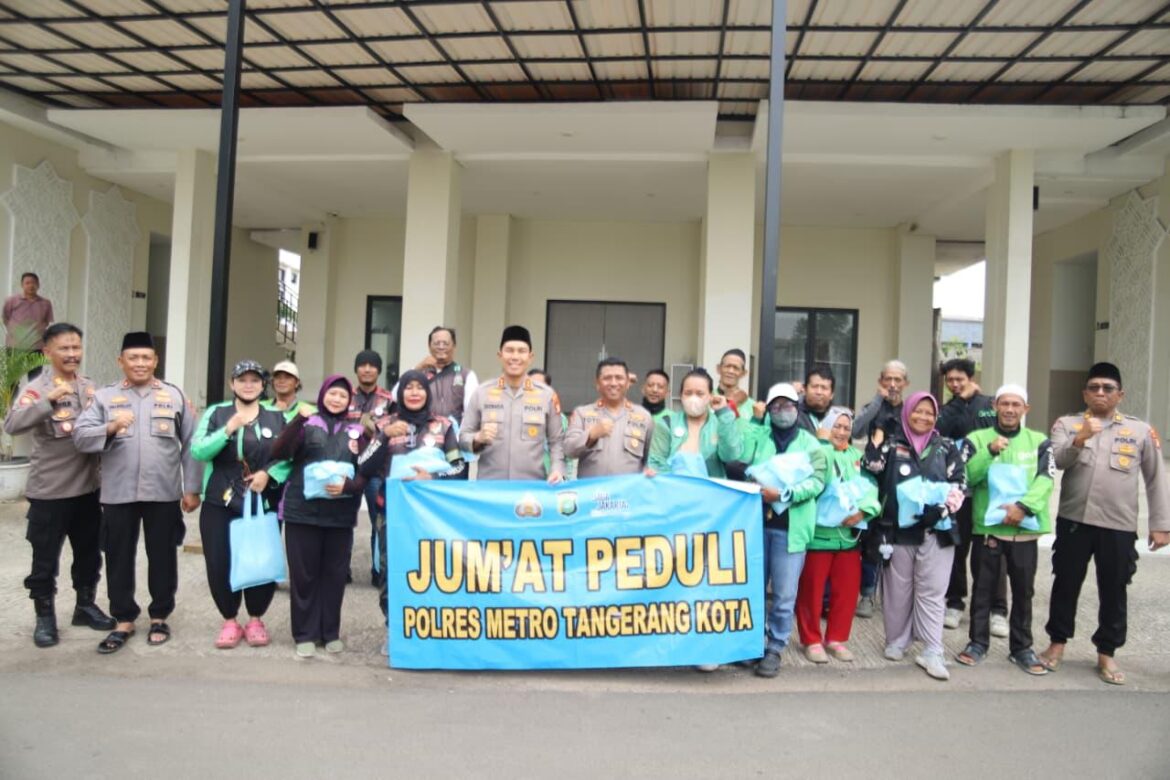 Polres Metro Tangerang Kota Gelar Jumat Peduli Bersama Komunitas Ojol