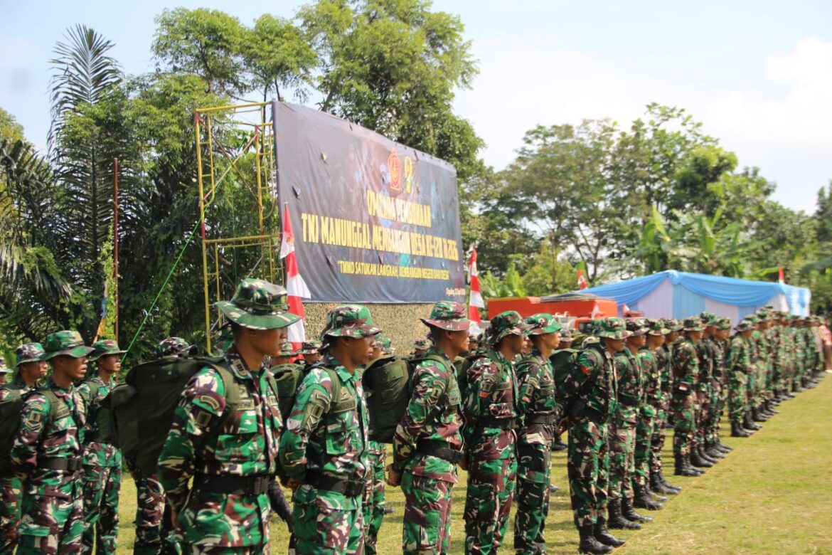 Matangkan Persiapan, Satgas TMMD ke-128 Bogor Gelar Gladi Resik Penutupan