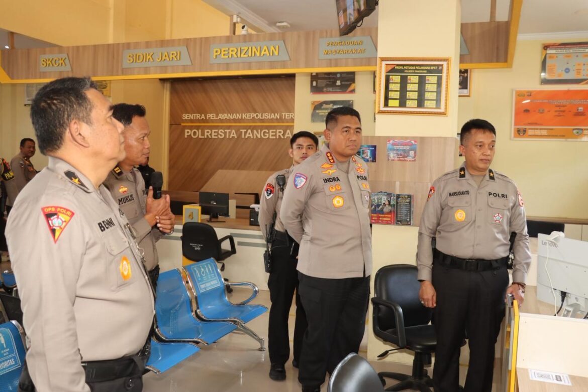 Supervisi dan Implementasi SPKT-Pamapta, Stamaops Polri Kunjungi Polresta Tangerang