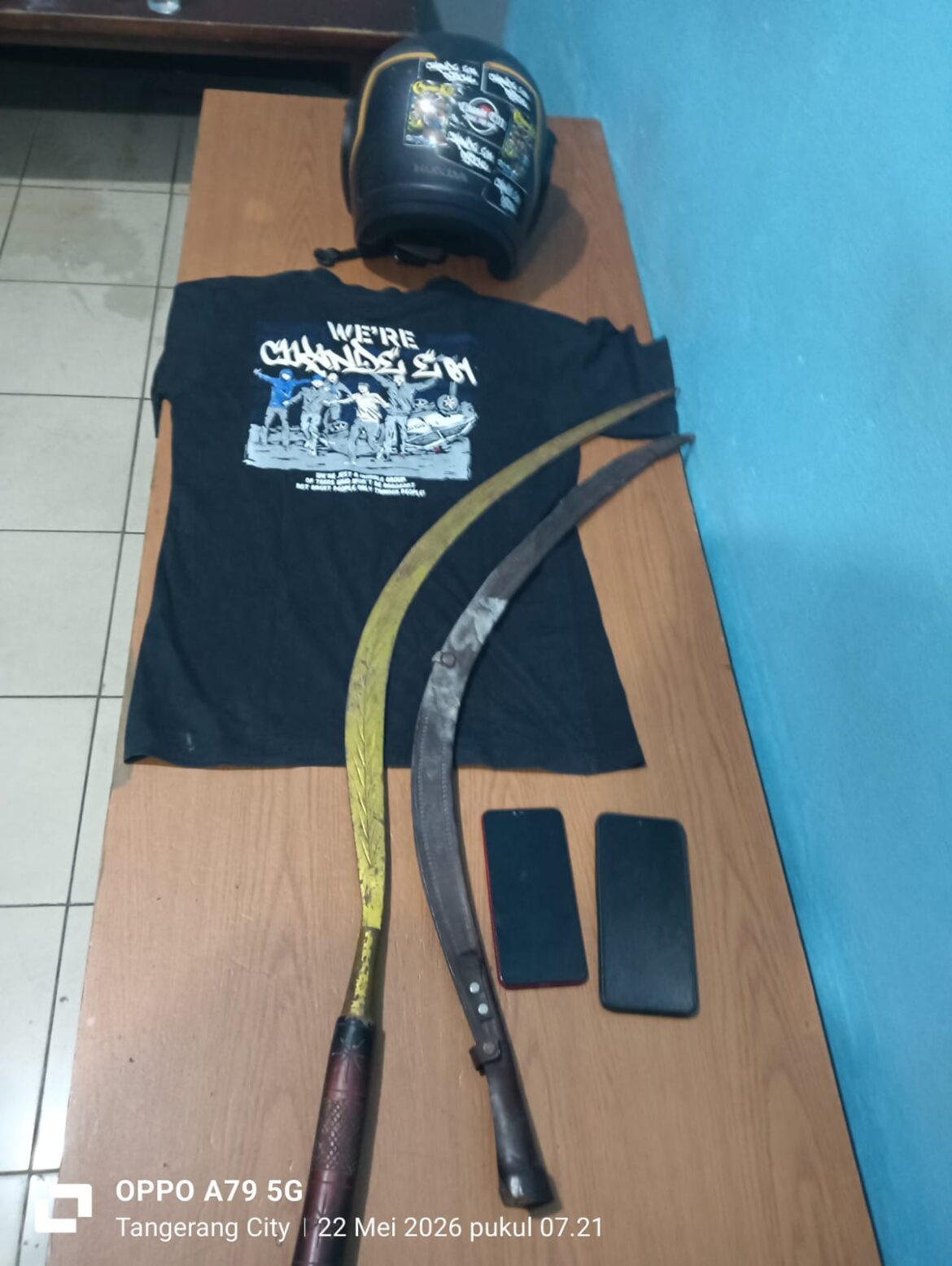 Berawal dari Tatapan di Jalan, Geng Bermotor Bacok Dua Pemuda di Flyover Cibodas Berhasil Ditangkap Polres Metro Tangerang Kota
