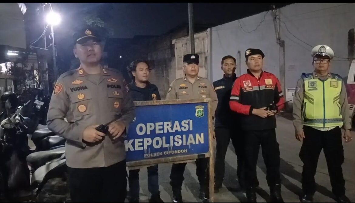 Polsek Cipondoh Gelar Patroli Cipta Kondisi Jaga Jakarta, Antisipasi Gangguan Kamtibmas