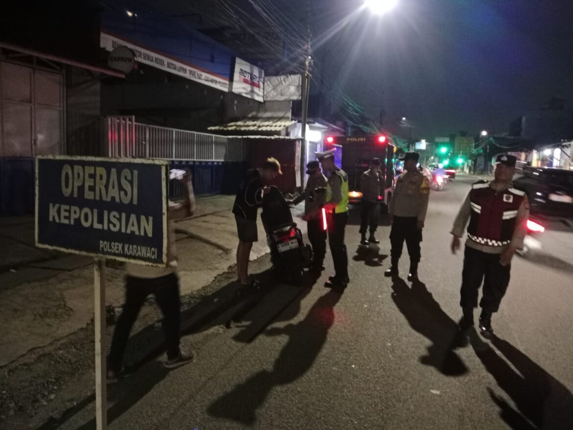 Jaga Jakarta Polsek Karawaci Gelar Razia Stasioner dan Patroli Wilayah
