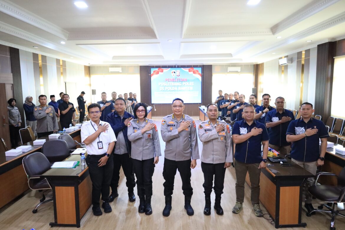 Polda Banten Terima Kunjungan Puslitbang Polri, Teliti Pemberantasan Korupsi dan Tinjau SPPG MBG