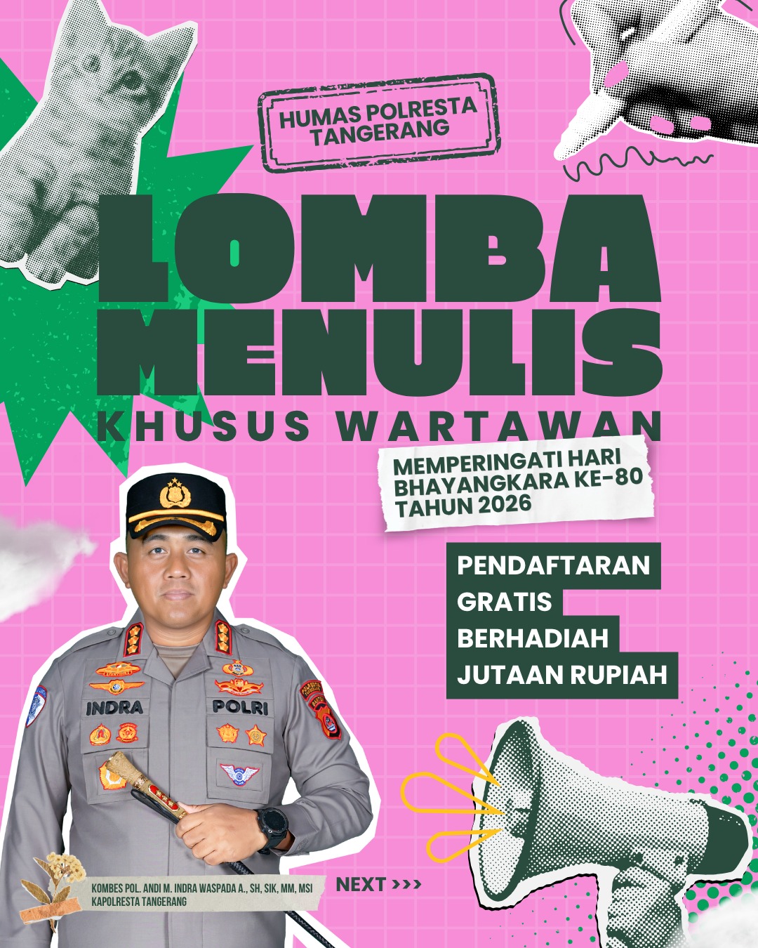 Hari Bhayangkara ke-80, Polresta Tangerang Gelar Lomba Karya Tulis Wartawan Berhadiah Jutaan Rupiah