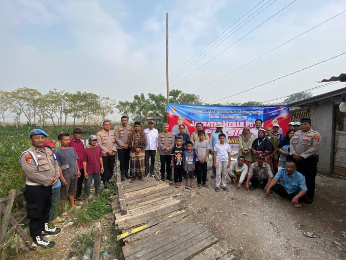 Polsek Mauk Melaksanakan Doa Bersama Pembangunan Jembatan Merah Putih di Kampung Cinamprak Bersama Forkopimcam, Dihadiri Wakapolresta Tangerang