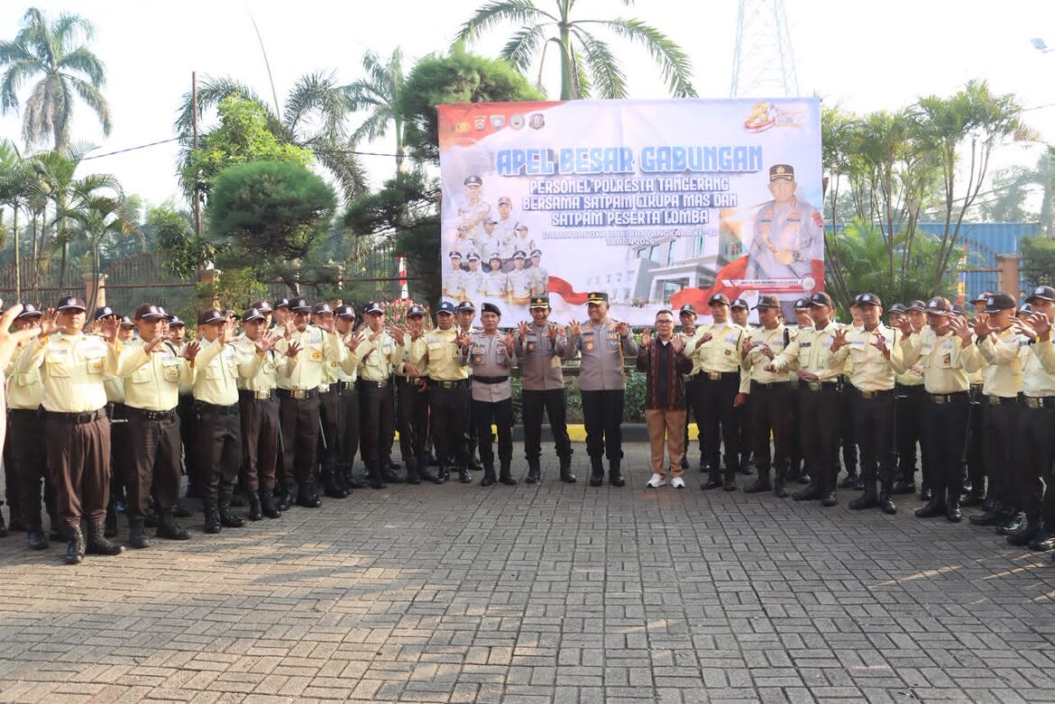 Sambut Hari Bhayangkara, Polresta Tangerang Gelar Lomba Satpam Perkuat Kemitraan Kamtibmas
