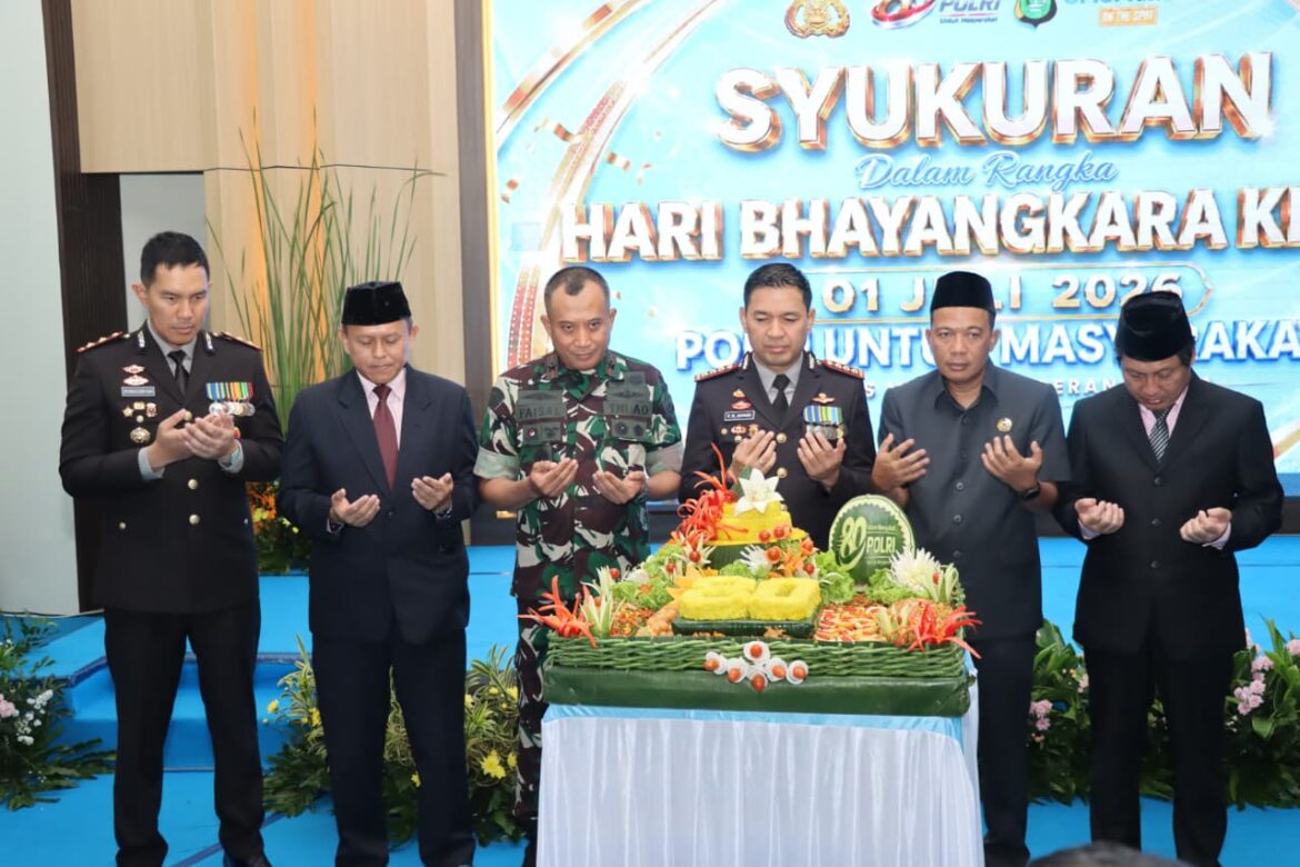 Polres Metro Tangerang Kota Gelar Syukuran Hari Bhayangkara ke-80 Bersama Forkopimda, Perkuat Sinergi untuk Masyarakat