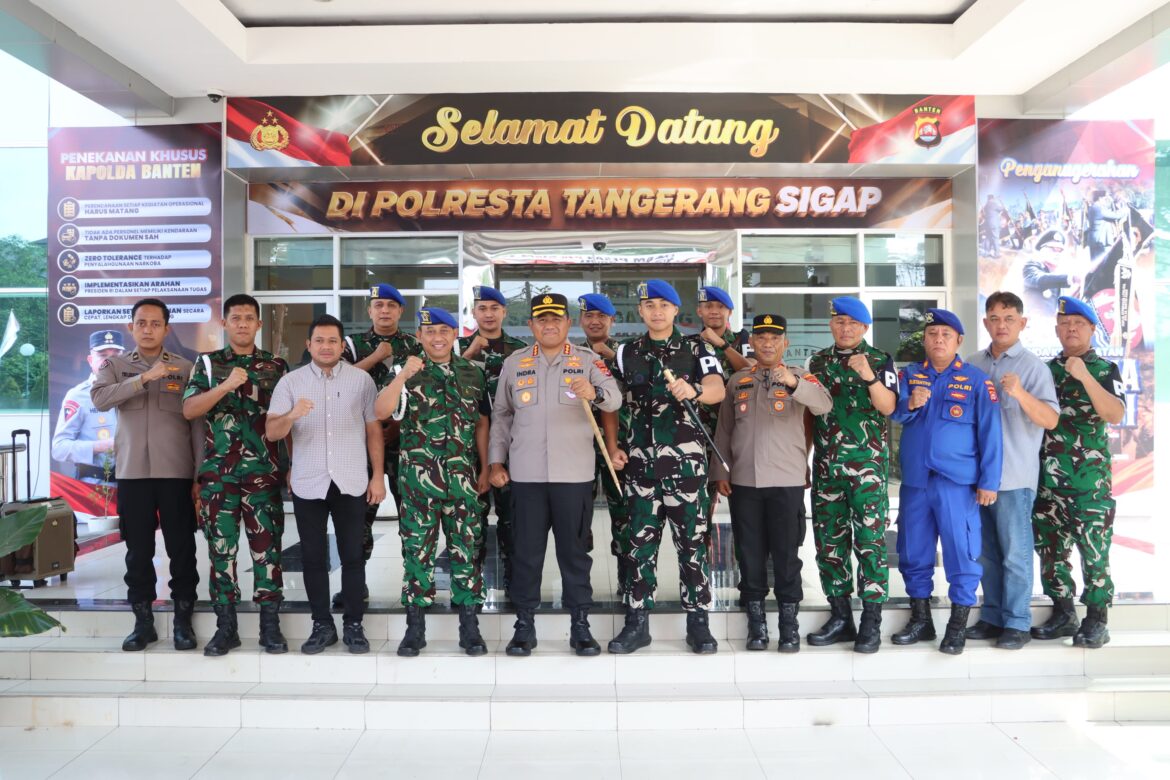 Perkuat Sinergi, Polresta Tangerang Terima Kunjungan Denpom Jaya