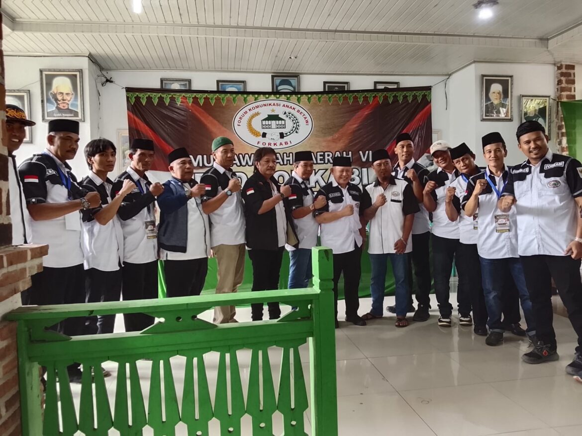 Musyawarah Daerah VI DPD FORKABI Jakarta Barat Tetapkan Matrobin, SE Ketua Forkabi Jakarta Barat