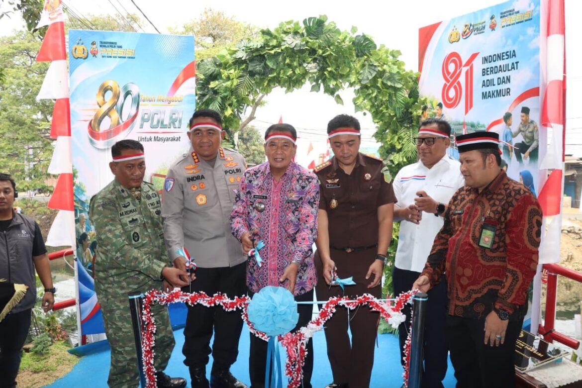 Polresta Tangerang Bangun dan Revitalisasi 14 Jembatan Merah Putih, Bantu Tingkatkan Konektivitas Warga