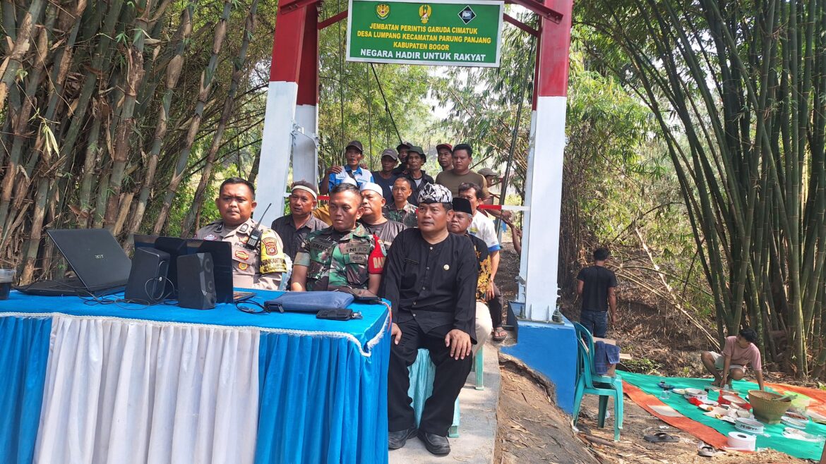 Diresmikan Presiden, Jembatan Perintis Garuda Siap Hubungkan Warga Parungpanjang