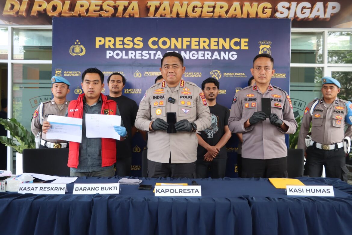 Kasus Matel Diduga Peras Pengendara di Cikupa Diungkap, Polresta Tangerang Tangkap Tiga Terduga Pelaku