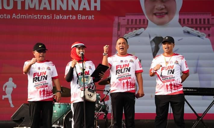 Walikota Jakarta Barat Gelar Fun Run 2026,Semarakan HUT RI Ke 81
