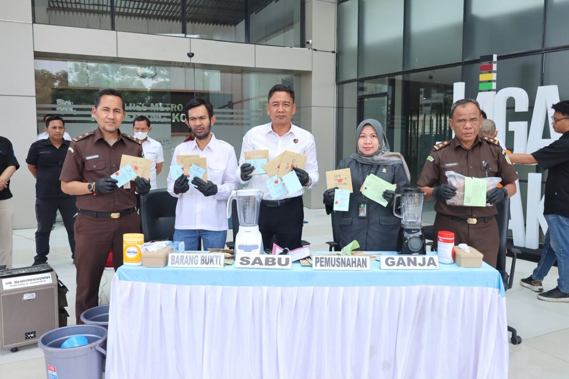 Berantas Peredaran Narkoba, Polres Metro Tangerang Kota Musnahkan Ganja, Sabu dan Tembakau Sintetis