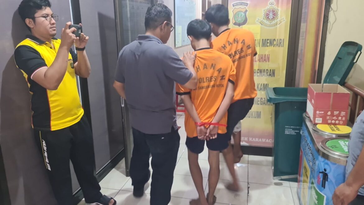 Gerak Cepat Polsek Karawaci Ungkap Curanmor, Dua Pelaku Diamankan, Satu Dilumpuhkan