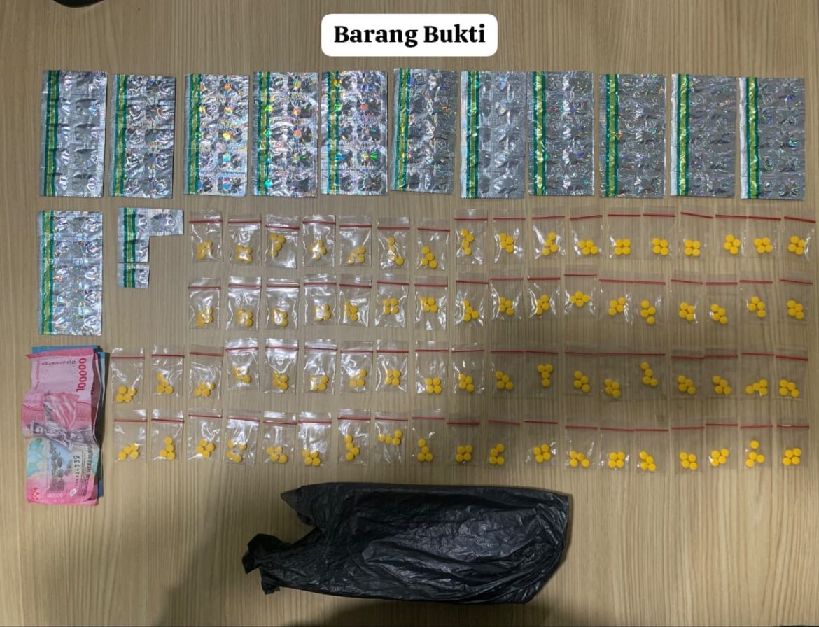 Satresnarkoba Polres Metro Tangerang Kota Ungkap Peredaran 412 Butir Tramadol dan Hexymer
