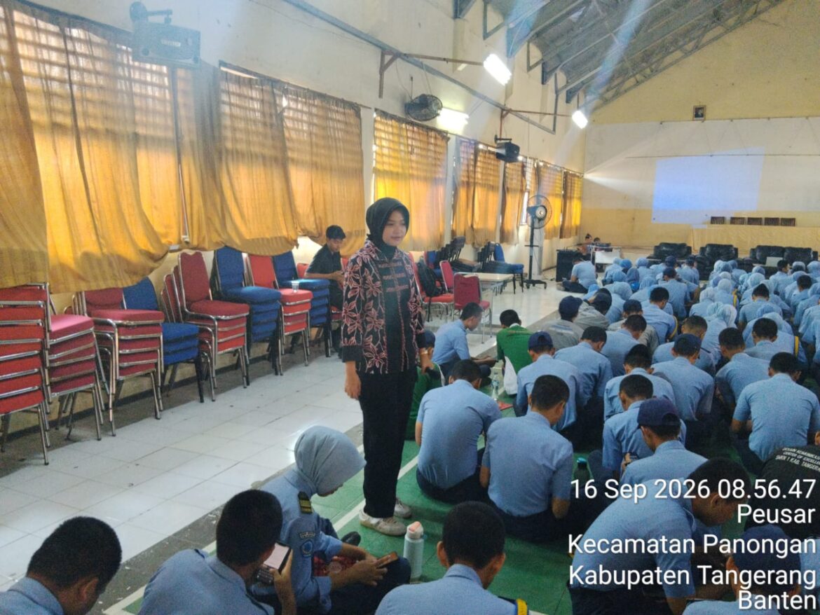 Dipimpin Wakasat Lantas, Polresta Tangerang Edukasi 150 Siswa SMKN 1 Kabupaten Tangerang tentang AI