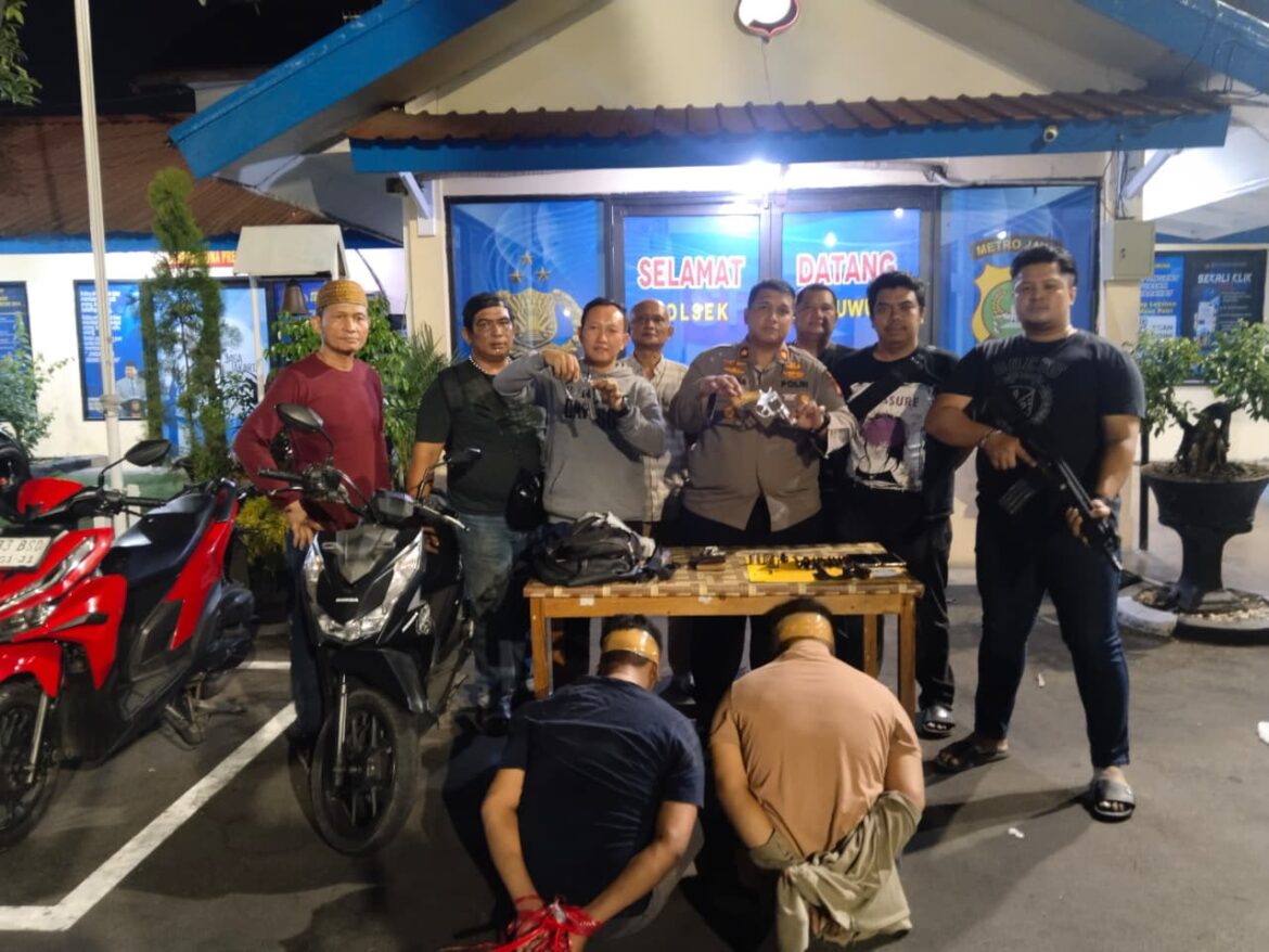 Dua Pelaku Curanmor Ditangkap di Curug, Polisi Sita Senjata Api Rakitan dan Peluru Kaliber 9 Milimeter