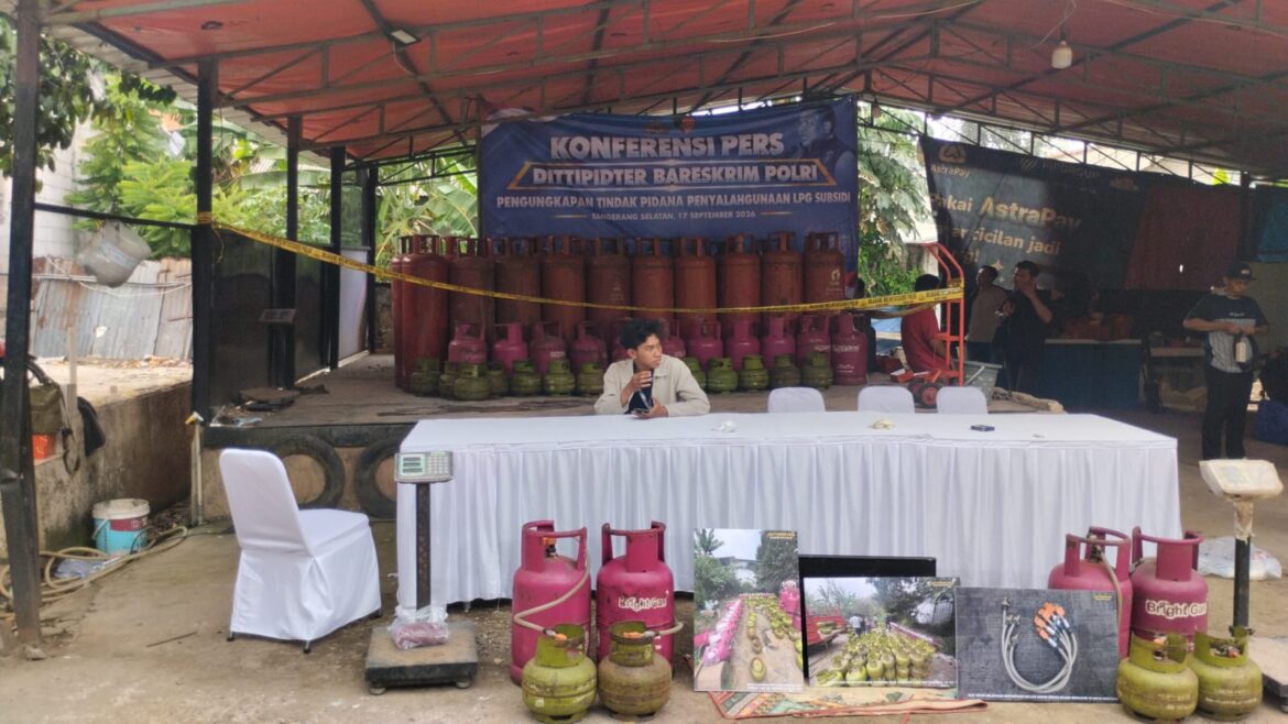 Dittipidter Bareskrim Polri Ungkap Dugaan Praktik Penyuntikan LPG Bersubsidi di Tangerang Selatan