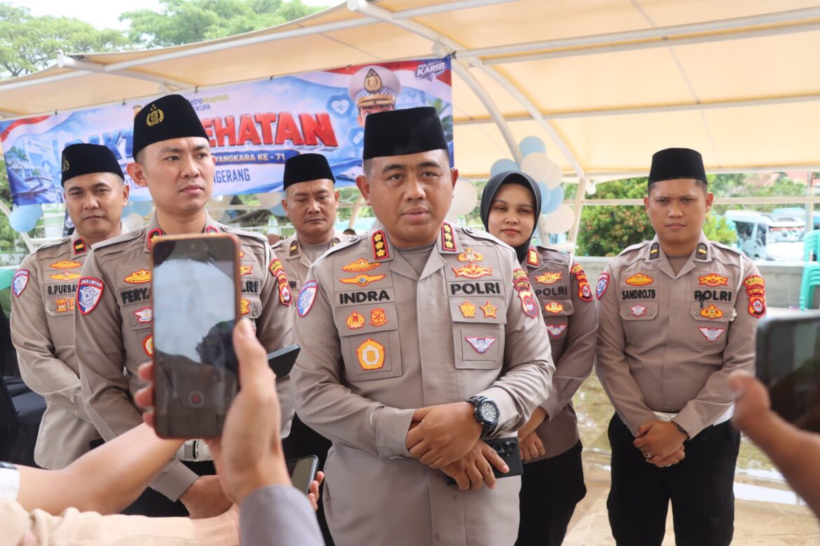 HUT Lalu Lintas: Jemaah Al-Amjad, Pedagang, hingga Ojol Cek Kesehatan Gratis Satlantas Polresta Tangerang