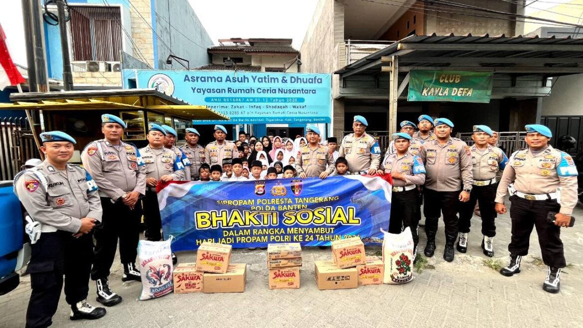 Sipropam Hadir, Tebar Senyum Anak Yatim