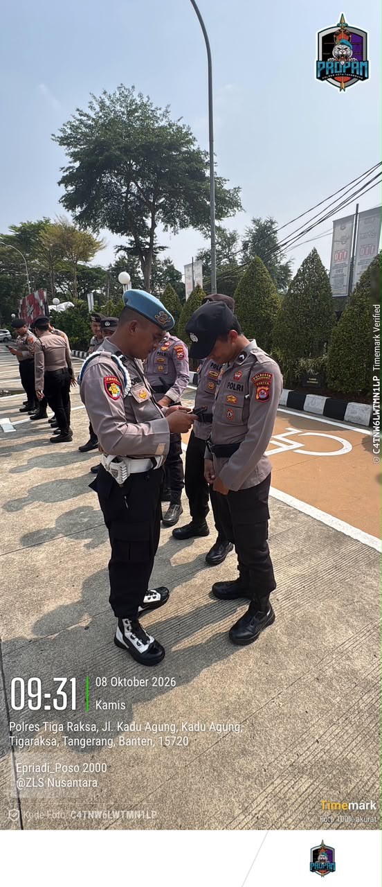 Sipropam Pastikan Kesiapan Personel Saat Serah Terima Piket