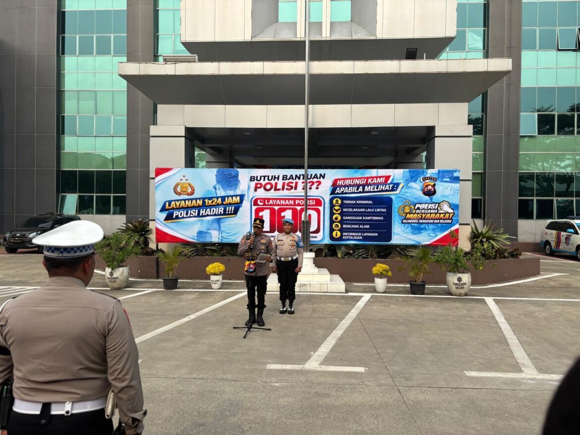 Awali Hari dengan Disiplin, Sipropam Kawal Apel Pagi