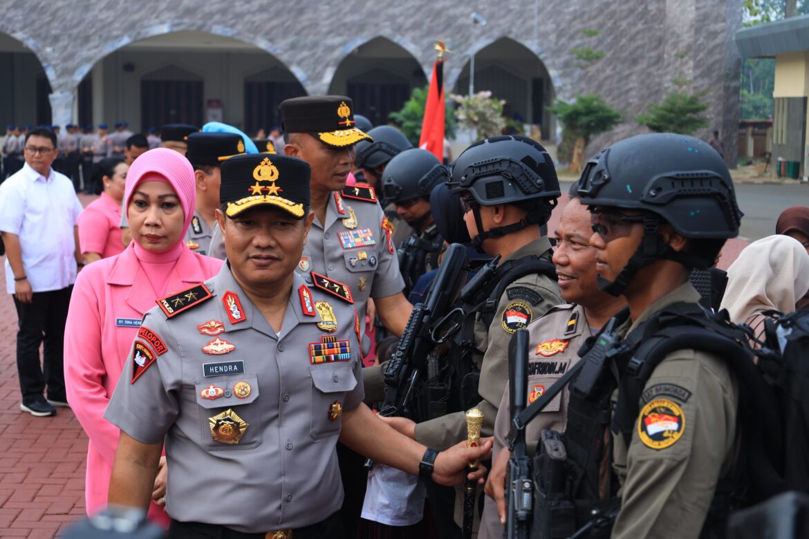 Kapolda Banten Lepas 45 Personel Satbrimob dalam Misi Pengamanan Satgas Amole II ke Papua Tengah