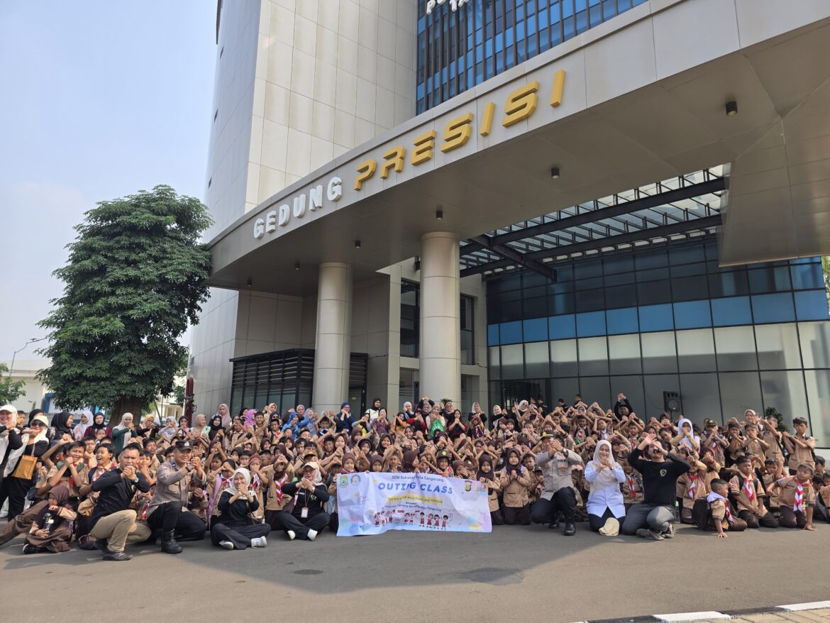 Tanamkan Disiplin dan Cegah Perundungan Sejak Dini, Polres Metro Tangerang Kota Terima Kunjungan 237 Siswa SD Negeri Sukasari 3