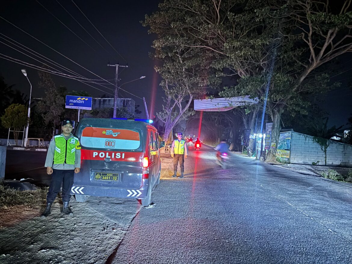 Ciptakan Kondisi Aman dan Kondusif, Personel Polsek Mauk Intensifkan Patroli Malam Antisipasi 3C