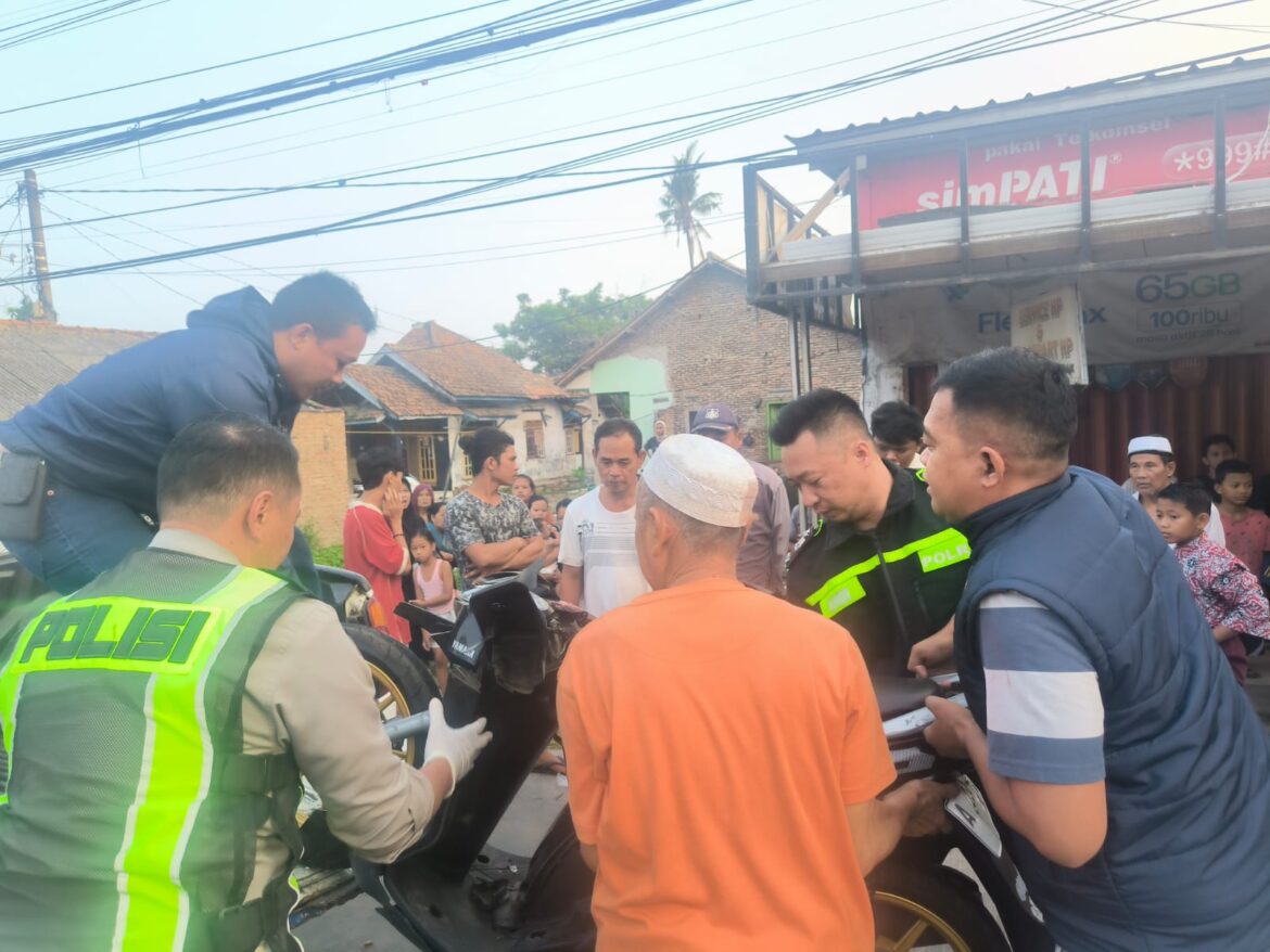 Respons Cepat Satlantas Polres Serang Tangani Kecelakaan di Kragilan, Arus Lalu Lintas Kembali Normal