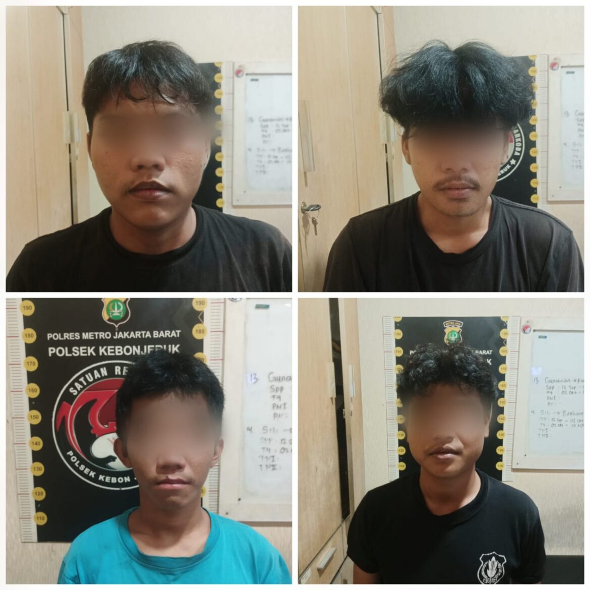Polsek Kebon Jeruk Amankan Empat Orang Terkait Dugaan Peredaran Tembakau Sintetis