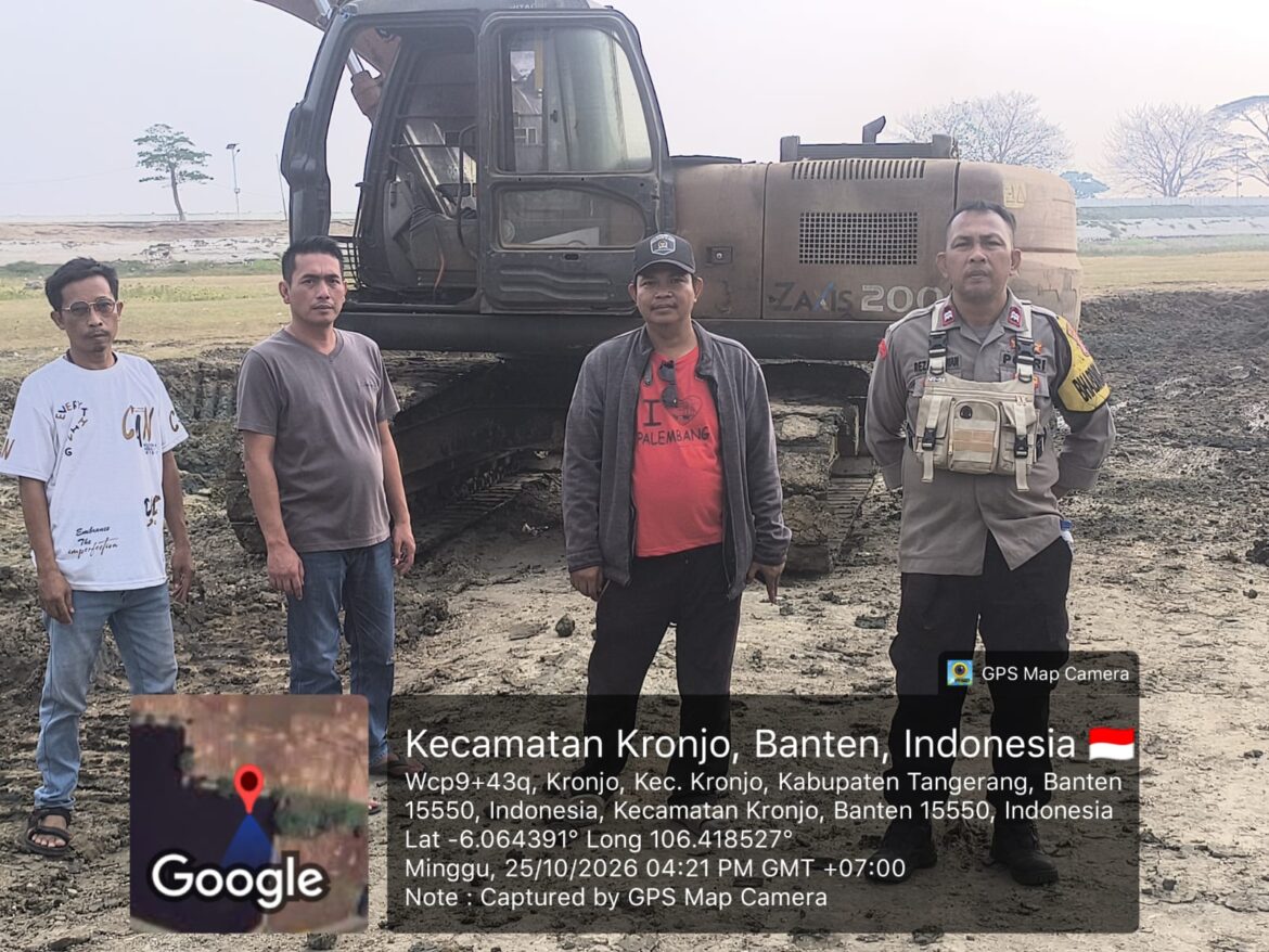 TindakLanjuti Laporan Warga soal Galian Tanah, Polsek Kronjo Cek Lokasi, Imbau Pengelola Lengkapi Perizinan