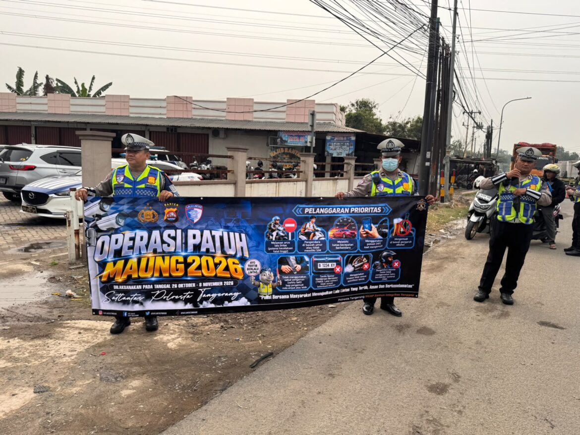 Operasi Patuh Maung 2026, Polresta Tangerang Kombinasikan Edukasi dan Penindakan