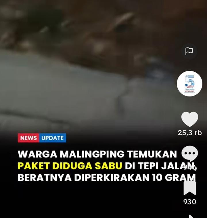 Viral Video Penemuan Barang Diduga Narkoba, Satresnarkoba Polres Lebak Gerak Cepat Tindak Lanjuti
