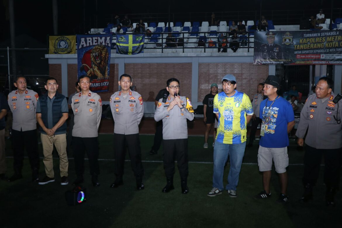 Rangkul 300 Suporter, Kapolres Metro Tangerang Kota Ajak Jaga Kota Tangerang Tetap Kondusif